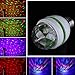Windspeed Rotating LED Strobe Bulb Multi Changing Color Crystal Stage Light E27 Base