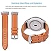 For Samsung Gear S2 Watch Band,TOROTOP Genuine Leather Replacement Band with Stainless Steel Connector for Samsung Gear S2 Sport Smart Watch Band SM-R720/R730(NOT FIT SM-R732)-Fits 6.3