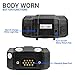 R-Tech HD 1080P+ Up to 1296P(2034 x 1296) Infrared Night Vision Police Body Camera Body Worn Camera Security IR Cam with 32GB Built-in Memory Support Video/Audio Recording