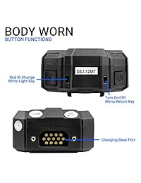 R Tech HD 1296P cámara de cuerpo de policía de visión nocturna infrarroja, cámara infrarroja de seguridad con memoria integrada de 32 GB.