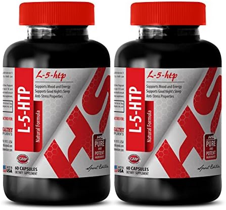 Griffonia simplicifolia 5-htp - 377 MG L-5-HTP Natural Formula - Improve Learning (2 Bottles)