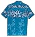 Hawaiian Shirt 35 Mens Bamboo Tree Print Beach Aloha Party Holiday Turquoise XL