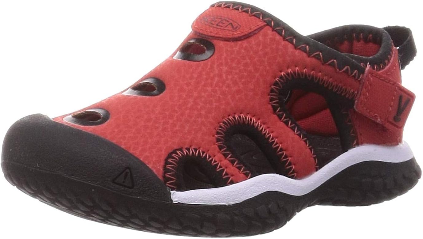 red keen sandals