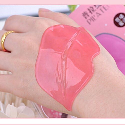 Akruti 2Pcs Crystal Collagen Lip Mask lip Care Gel pads Lip Plumper Enhancer Membrane Moisture anti aging anti wrinkle beauty makeup