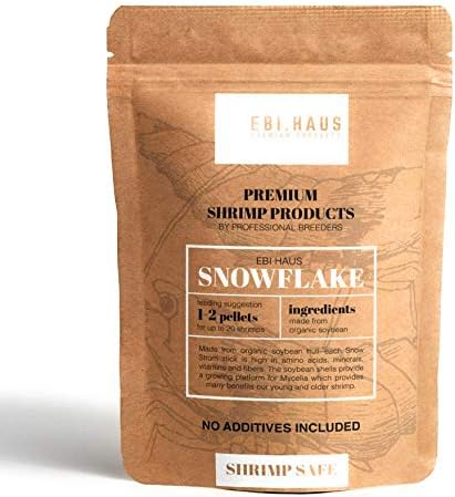 Ebi Haus 50g Snowflake - Ornamental Shrimp Food for Red Cherry, Crystal Red, Taiwan Bee, Blue Bolts, Tibee, Ammano and Many More