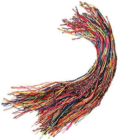 50本セット 幸せ ハンドメイド ミサンガ メンズ レディース ミックスカラー フリーサイス 足首 5パターン 新生活 手首 ブレスレット アンクレット