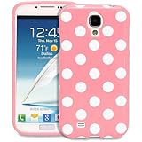 Galaxy S4 Case - Fosmon DURA Series SLIM-Fit Case Protective Skin Cover for Samsung Galaxy S4 IV / I9500 - Polka Dots (Baby Pink)