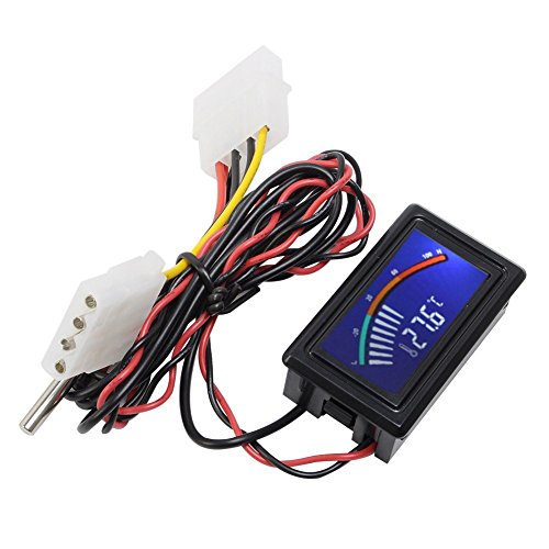 Icstation Mini Digital Thermometer Temperature Tester Blue Backlight LED Display With Waterproof NTC Sensor Probe Fahrenheit Celsius degree -50-110C