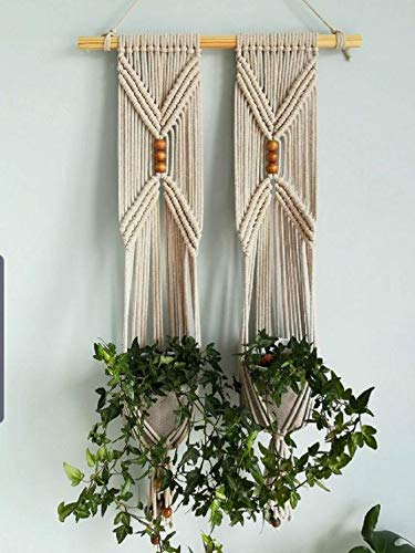 Modern Indoor Double Planter Hanger