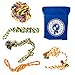 Dog Rope Toys for Large & Extra Large Dogs, 5 Heavy Duty Chew Toys for Aggressive Chewers, Ideal for Teething & Interactive Play, 6 Pack Including Sling Sack Bag, Multicolor