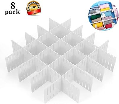 Shineme Drawer Dividers Drawer Divider Organizers 8pcs Diy