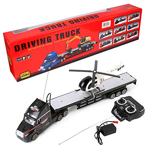 Buy 120 Scale Battery Operated Big Rig Semi Long Hauler Trailer with