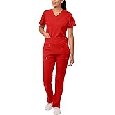 Adar Pro Breakthrough Plus Scrub Set for Women - Enhanced V-Neck Top & Multi Pocket Pants