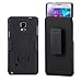 Galaxy Note 4 Case, Aduro COMBO Shell & Holster Case Super Slim Shell Case w/Built-In Kickstand + Swivel Belt Clip Holster for Samsung Galaxy Note 4