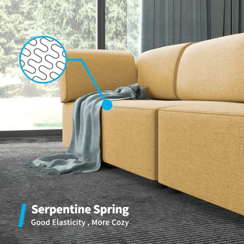 Mjkone Convertible Modular Sectional Sofa Couch Set, Variable Modular
