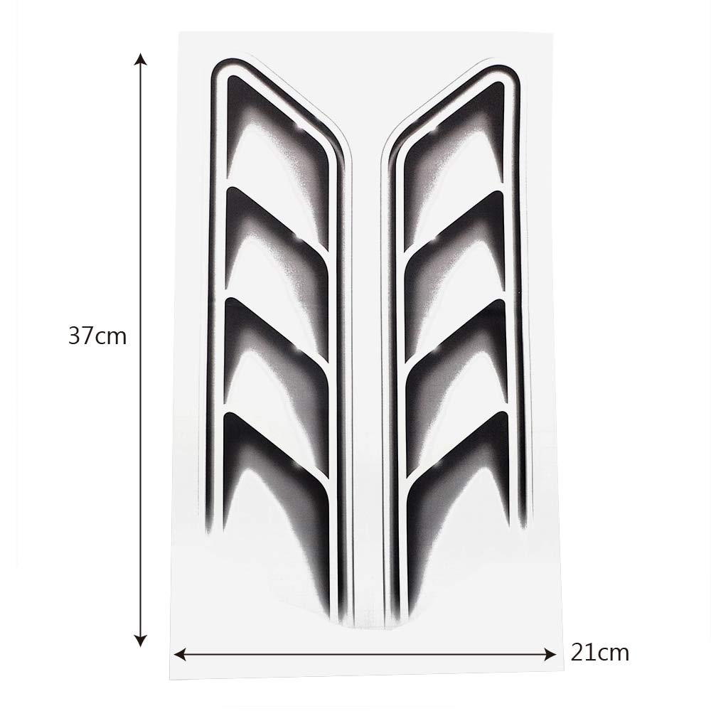 styling Vent Air Decals Car Stickers Flow Fender Decor Waterproof 3D Car