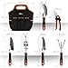 TACKLIFE Garden Tools Set, 7 Piece Stainless Steel Heavy Duty Gardening kit with Soft Rubberized Non-Slip Handle -Durable Storage Tote Bag and Pruning Shears - Garden Gifts for Men & Women GGT4A