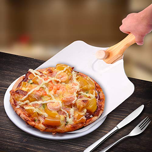 Pizza Peel,Nonstick Pizza Paddle for Pizza Stone,12x14in Metal Pizzas