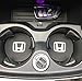 Car Interior Accessories for Honda Cup Holder mats Insert Coaster, Silicone Vehicle Travel auto Logo 2.75 Inch Anti Slip Cup Mat for Honda All Models 2 Pack