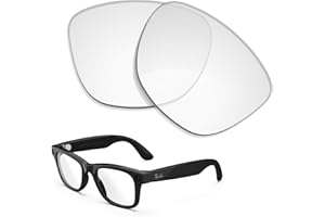 MAKCPOIMER Replacement Clear& Blue Light Blocking Lenses for Ray-Ban Meta Wayfarer RW4006/(Gen 2) RW4012 50mm& RW4008 RW4012 53mm