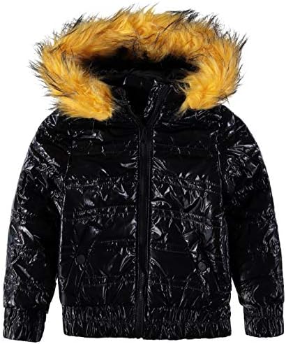 ladies metallic puffer jacket