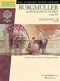 Burgmuller - 25 Progressive Studies, Opus 100 (Schirmer's Library of Musical Classics) Bk with online audio