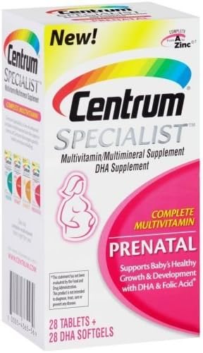 Centrum Specialist Prenatal Complete Multivitamin Supplement, 56 per unit -- 24 per case. by Centerum