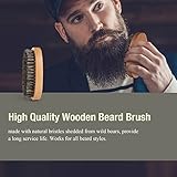 MayBeau Beard Kit for Men 8 in 1 Beard Grouth Grooming & Trimming with Unscented Leave-in Conditioner Oil,Beard shaping, Beard Balm Butter Wax, Brush and Comb Ultimate Trimmer Set for Men