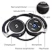 Bluetooth Headphones, Wireless Headset, Stereo Over Ear Wireless Headphones for Sports, V4.1 Neckband Bluetooth Earbuds 3 in 1(Bluetooth, FM Radio, TF Card Playing 32 GB) (Black)