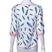 Orangesky Women Top Casual Loose Half Sleeve Plume Tee Shirt Blouse (M, White)