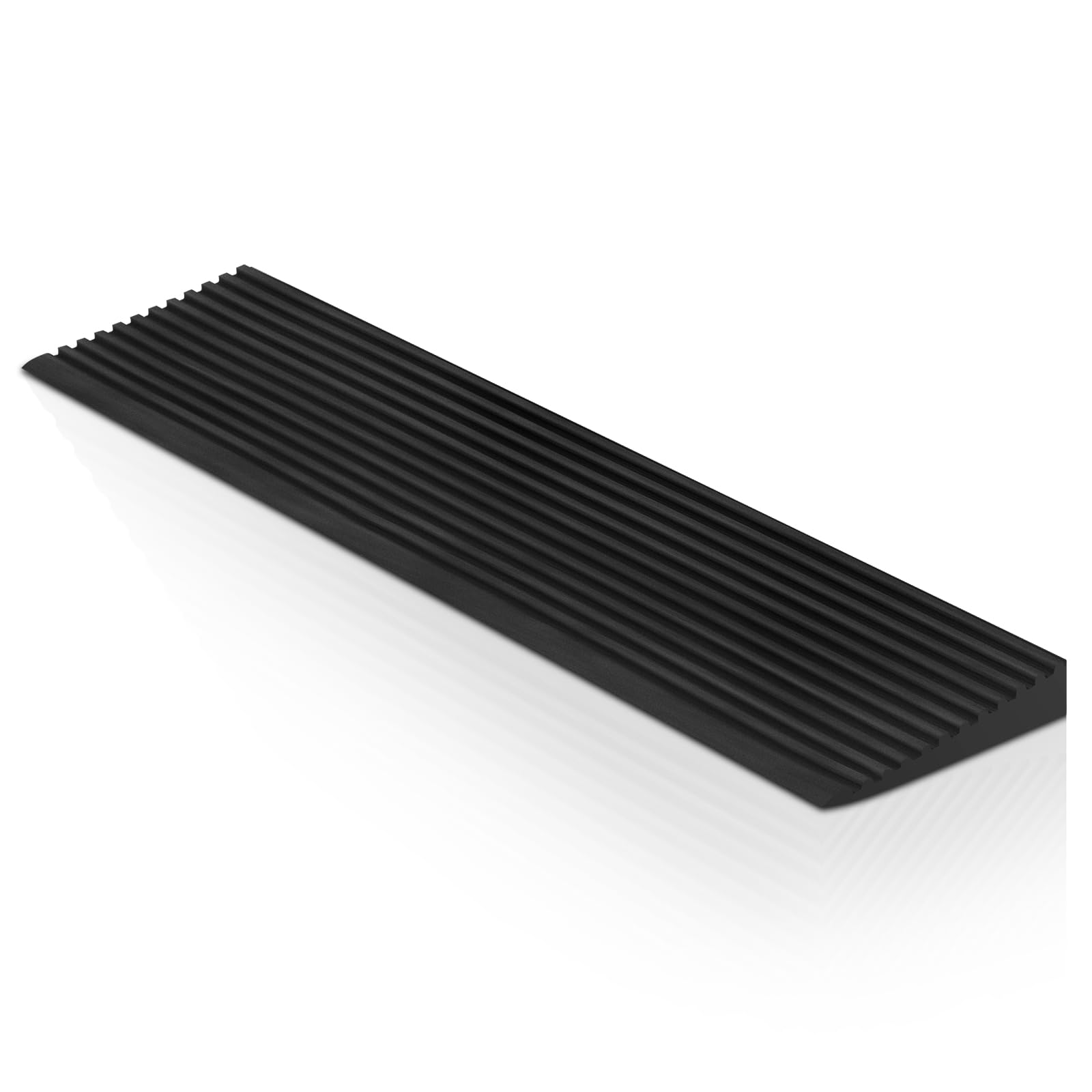 Photo 1 of Kritkin 1" Rise Lightweight EVA Threshold Ramp for Wheelchairs, Doorways, 36"L x 6"W Driveway Curb Handicap Ramp with Non-slip Surface for Home Bathroom, Walking, Scooter, 800 lb Load Capacity