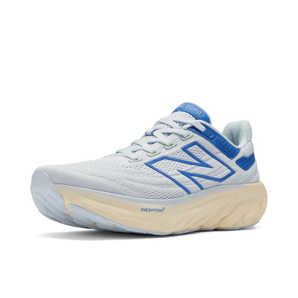 New Balance Women's Fresh Foam X 1080 V13 Running Shoe, Starlight/Marine Blue, 5 W Image