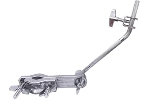 TUOREN Cowbell Mounting Clamp with 30 Degree Bent Arm Drum Set Clamp Percussion Accessory for Cowbell, Jam Blocks, Tambourine