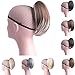 Oubeca Synthetic Claw Clip Ponytail Extensions Straight Short Pony Tail Hair Pieces For Women (1B Natural Black)