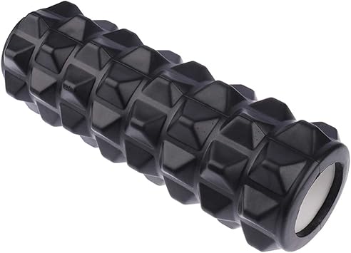 Amazon Yhk フォームローラー ストレッチローラー ヨガポール グリッドフォームローラー 超軽量 筋膜リリース ストレッチポール マッサージローラー 首 肩こり 背中 腰 体幹 筋肉 ほぐす ブラック Yhk フォームローラー