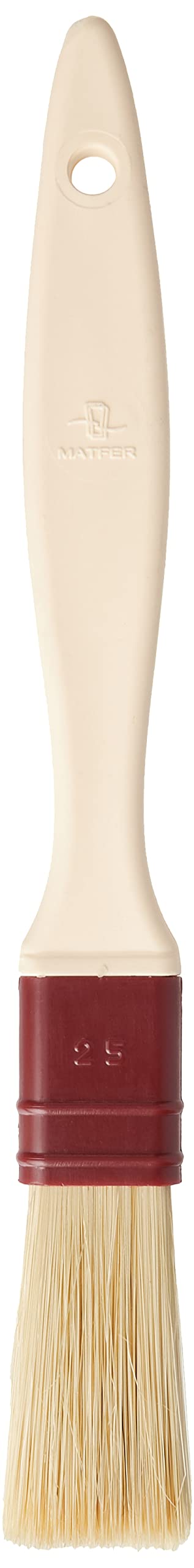Matfer E440 Flat Bristles, Matfer Pastry Brush, 2.5 cm, Natural, White