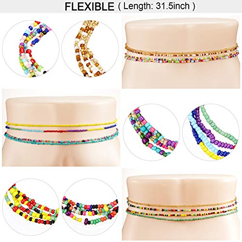 image for Norme Summer Jewelry Waist Bead Set, Colorful Waist Bead, Belly Bead, 