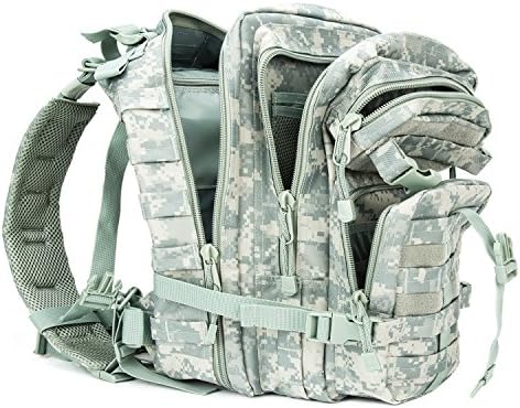 XWLSPORT Military Tactical Backpack Small 30L Assault Pack Moll Out Bag Army Waterproof Rucksack Great for School Travel Camping Hiking Trekking Gym or Any Other Outdoor Activities