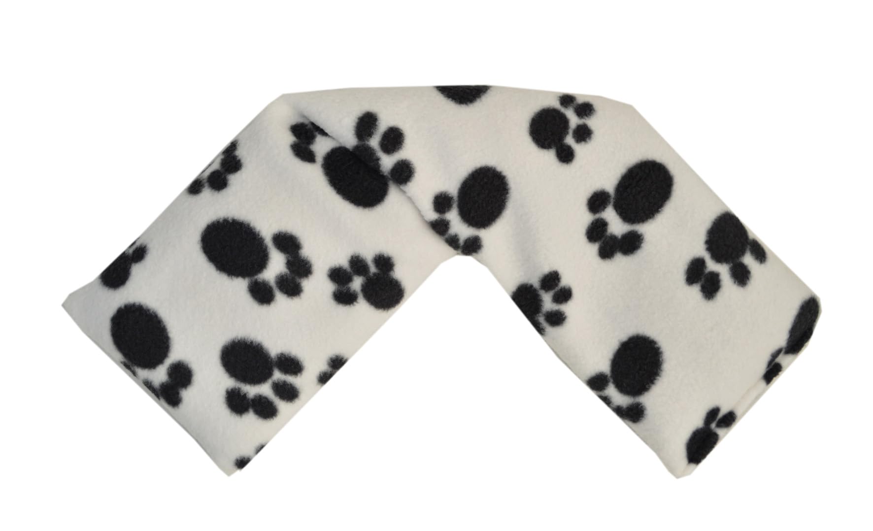 Vagabond Bags Ltd Vagabond Bags Wheat Wrap Cream Paw Fleece, Cream & Black, 47cm x 13cm Approx, Cotswold Lavender, 1 Count