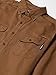 WOLVERINE Men's Fletcher Soft and Rugged Twill Long Sleeve Shirt, Chestnut, Medium