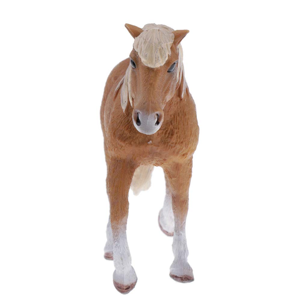 P Prettyia Realistic Plastic Large Horse Figurines, Detailed Textures