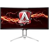 AOC Agon AG352UCG 35&rdquo; Curved Gaming Monitor, G-Sync, 21:9, 3440x1440 Res, 300 cd/m2,100hz, 4ms,DP,HDMI, USB