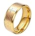 ALEXTINA Men's 8MM Stainless Steel Bible Verse Christian Cross Lord's Prayer Ring Size 10