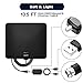 130 Miles Range TV Antenna, 2019 NEWEST HDTV Indoor Digital Amplified Antennas with Switch Amplifier Signal Booster for Free Local Channels 4K HD 1080P,13.5ft Coaxial Cable - Better Reception