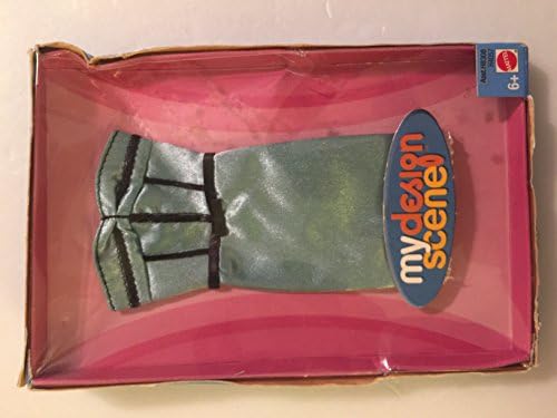 2004 Mattel My Design Scene Fashion Blue satin dress for My Scene Doll