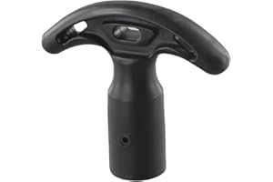 for Kayak Paddle T Handle Replacement, 28mm Diameter Aluminum Tube Grip for Canoe Boat Surfboard Paddle Handle, 2PC PP Plasti