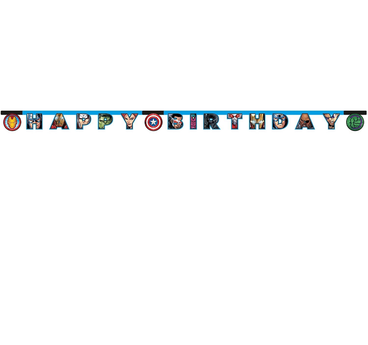 Mighty Avengers Banner 1Ct - Happy Birthday