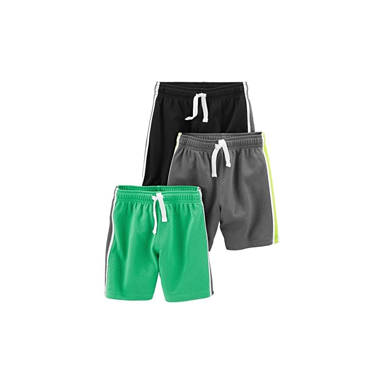 Simple Joys by Carter’s Boys and Toddlers’ Mesh Shorts, Pack of 3