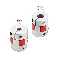 Zeberoxyz 2PCS 5mm to 8mm Aluminium Plum Flexible