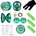 Lidodo YOYO Professional, Newest Design with Silver Acid Aluminum Alloy High Speed Professional Unresponsive Yoyo Balls,Ball Bearing Trick Yo-yo,Pro yoyo (Green)